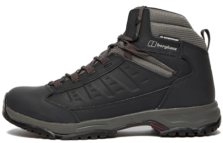 Berghaus Herren Expeditor Ridge 2.0 Wasserdichte Wanderstiefel, Atmungsaktiv, Langlebig, Extra Dämpfung, Schwarz/Rot, 42.5 EU
