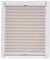 Plissee Made in Germany, Tageslicht, Echtcrush, natur, Klemmfix, weisse Schiene, 90 x 220