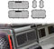 INJORA RC Fenstergitter TRX4 Zubehör RC Fenster Netz Metall Schutznetz mit Logo für 1/10 RC Crawler TRX-4 TRX4 Defender