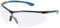 Uvex Sportstyle AR Schutzbrille - Transparente Arbeitsbrille - Schwarz-Blau