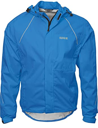PRO-X elements Bike Funktionsjacke JAYDEN 4way Stretch I Fahrradjacke Herren I Atmungsaktive, wasser- & winddichte Regenjacke mit Kapuze & Reflektoren