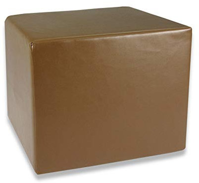 Fränkische Schlafmanufaktur Stufenlagerungswürfel, Bandscheibenwürfel, Lagerungswürfel, mit Soft-Kunstlederbezug, ca. 45x40x35 Farbe Braun