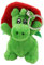 Sweety Toys 11353 Drache Grisu Plüschtier Feuerwehr Maskottchen Plüsch ca. 10 cm, grün