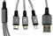 Callstel Ladekabel Handy: 6in1-Schnellladekabel USB-A/C zu USB-C/Micro-USB/8-PIN, 60 cm, 60 W (Schnellladekabel Handy, I-Phone Ladekabel, Kfz Ladegerät)