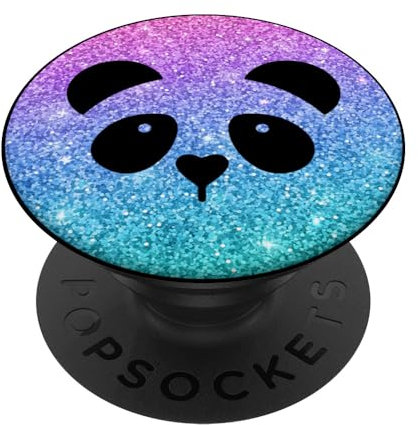 Pandabär Panda Bär Geschenk für Mädchen und Frauen PopSockets PopGrip: Ausziehbarer Sockel und Griff für Handys/Tablets mit Tauschbarem Top