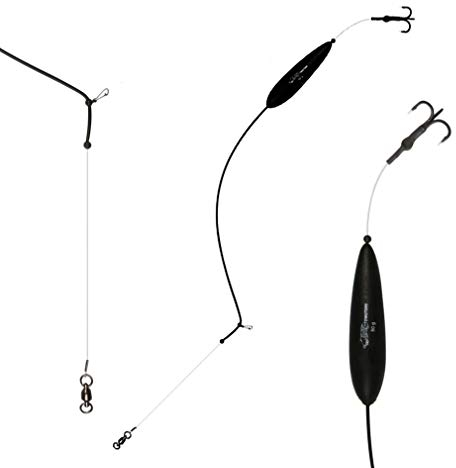 MIKADO Welsmontage Regenwummontage Worm Rig Wallervorfach Ø1,2mm/78kg/U-Pose 50g