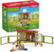 Schleich Farm World - 9PC Rabbit Hutch Playset with Cute Bunny Figurines and Accessories - Realistic Farm Animal Play Set Figures for Imaginative Play - Educational Toys for Children, Toddlers Ages 3+