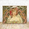Leinwandbild Alphonse Mucha Vintage Beauty Illustrationen Art Nouveau Bild für Home Aisle Interior Decor 70x105cm rahmenlos