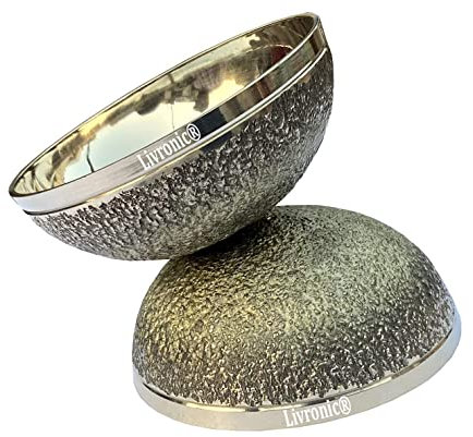 Livronic® Bronce Kansa Natural Vatki Cup Ayurvedic Detox Masajeador de pies Relajación y Limpieza Profunda, Técnica Antigua de la India