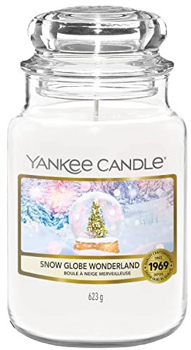 Yankee Candle Duftkerze | Große Snow Globe Wonderland Duftkerze im Glas | Snow Globe Wonderland Kollektion | Brenndauer: bis zu 150 Stunden | Perfekte Geschenke für Frauen