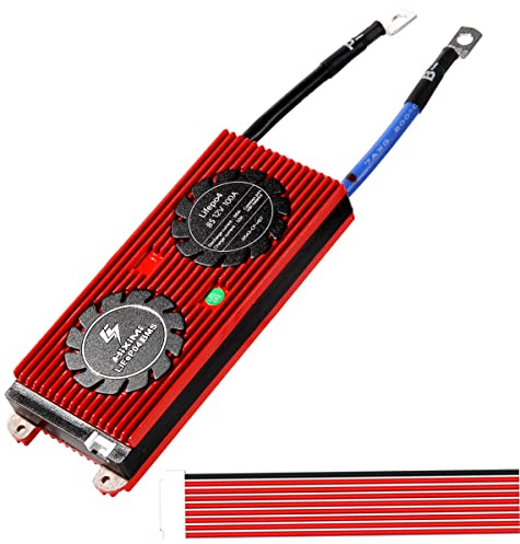 LiFePO4 BMS 8S 24V 100A Lithium Eisen Phosphat Batterie Management System Schutz Board mit Balance Leads Drähte für LiFePO4 3.2V Zellen Batterie Pack
