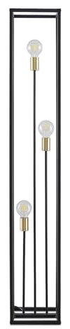 Lindby Stehlampe 'Tiliane' (Modern) in Schwarz aus Metall u.a. für Wohnzimmer & Esszimmer (3 flammig, E27) - Stehleuchte, Standleuchte, Floor Lamp, Wohnzimmerlampe, Wohnzimmerlampe