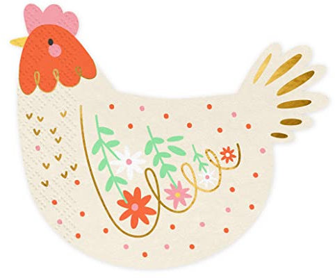 20 Servietten Henne Tischdeko Ostern Geburtstag Thema Bauernhof Tiere Kinder Party Servietten Osterdeko Feier Partypervietten Osterhenne