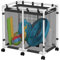 POOL FELLOWS Pool-Aufbewahrungsbehälter, 397 Liter, 62 x 92 x 96 cm, Halter für Nudeln, Spielzeug, Schwimmer, Handtücher, Netz-Organizer für Schwimmausrüstung, Basic Style