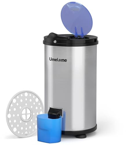 Wäscheschleuder 2800 U/min Umelome, Energie-und Stromsparschleuder wäscheschleudern, 4kg Kleidung vor dem Spinnen, Energieklasse A+++, Silber