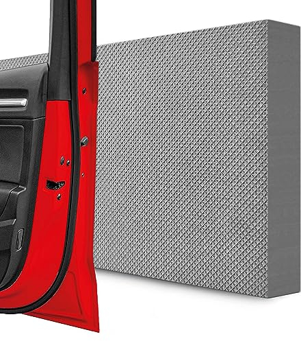 STRACKS® 4 protectores de pared de garaje de 40 x 20 x 3 cm cada uno extra grueso – para su coche y la pared del garaje – Protector autoadhesivo para bordes de puerta, juego de 4 unidades, diseño a