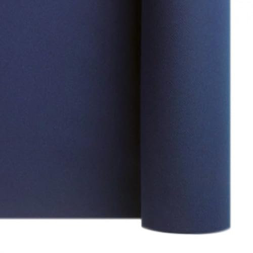 SANYGIENE Rouleau Nappe Bleu Marine Intissé | Largeur 1,20 m - Longueur 25 m | Toucher Tissu | Imperméable | Gamme Prestige | Table de Fêtes, Banquets et Cérémonies