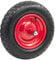 STI Ruota 3.5-8 Ø 360mm Gomma Pneumatica per Carriola compreso asse 210mm x 12mm