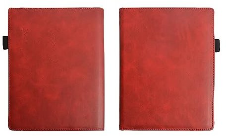 DRENGE Étui Compatible avec Pocketbook Inkpad 4 7,8 Pouces PB700 Housse de liseuse en Cuir de qualité supérieure avec dragonne Smart Funda Veille Automatique (Color : Red)