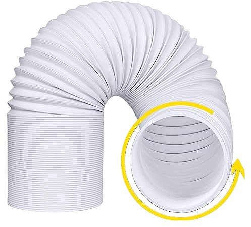 Universeller Abluftschlauch für Klimaanlage, flexibler Entlüftungsschlauch mit Gewinde für tragbare Klimaanlage, verlängerter Abluftschlauch, 130 mm x 2 m