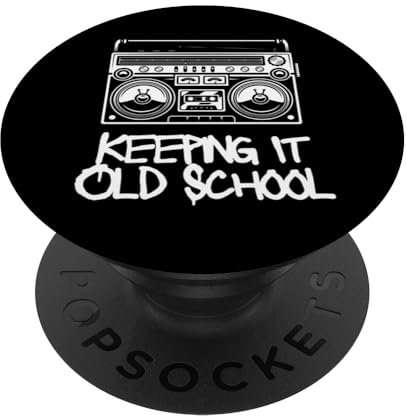Keeping It Old School - Vintage-Boombox-Graffiti PopSockets mit austauschbarem PopGrip