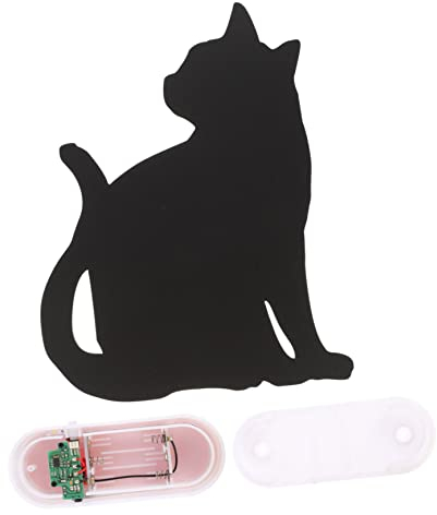 UKCOCO 1stk Katze-silhouette-licht Visuelles Nachtlicht Nachttischlampe Sprachsensor Nachtlicht Katze Figur Deko Lampe Für Optische Täuschung Led Wandlampe Die Katze Induktion 3d Acryl