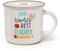 Legami - Tazza Cuppuccino in Porcellana New Bone China, Tazza da Colazione, Mug Caffè Thé Lavabile in Lavastoviglie, Idea Regalo per Professore Maestra, Diametro 10 cm, Capacità 350 ml, Tema Teacher