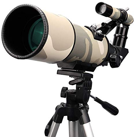 Telescope for Kids& Beginners 80mm Aperture 400mm Astronomical Refractor Telescope Portable Travel Telescope with Tripod + Finder Scope + Smartphone Adapter vision