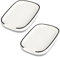 Swuut Ceramic Spoon Rest,Sofa Dishes Set of 2,Spoon Holder for Spatula,Tongs,Gadgets,Coffee Spoon,Spoon Cradle for Stove Top,Key Rest Christmas Gift(White,S)