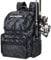 PLUSINNO Angelrucksack mit Rutenhaltern und Kühler, 45 l, groß, wasserabweisend, Angelausrüstung, Rucksack, Aufbewahrung, Angelausrüstung für Camping, Angelgeschenke für Männer, Vater, Schwarz, Camo,
