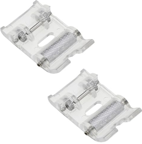 EOYVAIL Pieds-de-biche pour machine à coudre,Pied-de-biche pour machine à coudre, pied-de-biche à rouleau pour machine à coudre domestique, compatible avec toutes les machines à coudre (2 pièces)