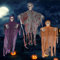 3 Stück Halloween Hängende Sensenmänner, Deko Horror, Dekorationen Geist, Skelett Geister Dekor für Garden, Draußen Deko, Horror Party