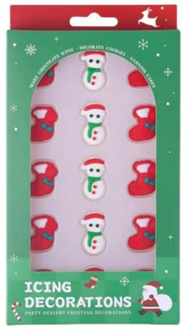 Kuchen Dekoration Weihnachtskuchen Dekoration 10 Weihnachtssocken und 5 Schneemann Kuchen Toppings Dessert Eis Cupcake Dekoration Cake Topper