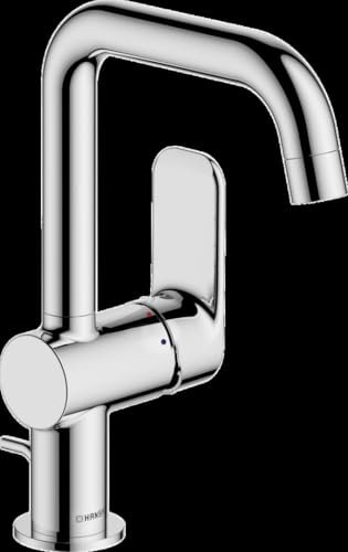 Hansa HANSABASIC Waschtischarmatur, Ausladung 150 mm, mit Zugstange, chrom, 55552203