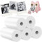 5 Rolls Kids Camera Print Paper Refill, Kids Instant Print Camera Photo Papers Compatible with Most Children Instant Print Camera, 2.2Inch, BPA Free