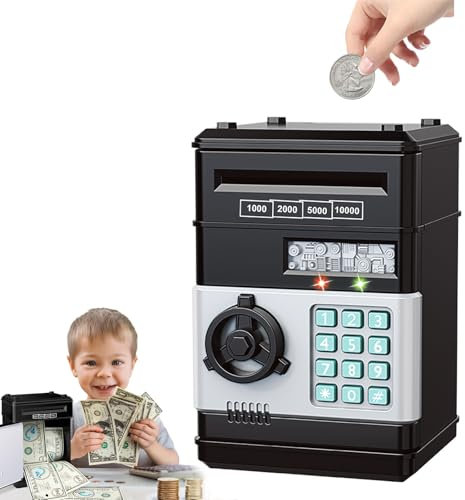 Elektronische Spardose Tresor - Spardose, Sparschwein Tresor, Geburtstag Geschenke für Kinder Piggy Bank Sparkasse,Elektronische Münze Geldbank Spardosen für Kinder