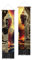 PLIGREAT 2er Pack Buddha Wandteppich mit Quasten, vertikales Zen-Dekor lange schmale Wandbehang Meditation Wandbehang für Yoga-Raum Schlafzimmer Wohnzimmer Schlafsaal Zimmer Home Art Dekor