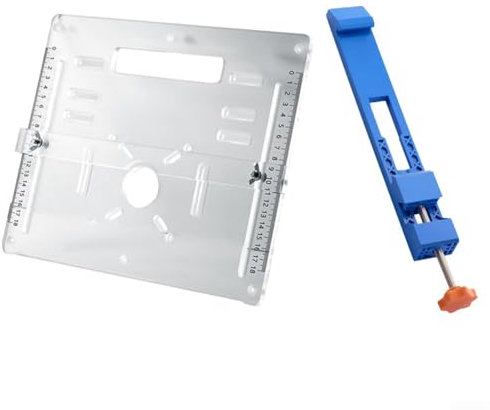 Guide de base réglable pour machine de découpe, guide de coupe de bois de précision, pinces de positionnement de scie circulaire, rail de base réglable pour machine de découpe