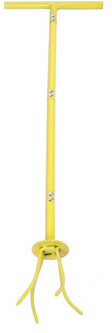 Motocultor Manual de Alta Resistencia, Garra de Jardín de Acero Inoxidable con 4 Puntas de Garra para un Cultivo Eficiente del Suelo, Ergonómico para un Trabajo Cómodo, Ideal