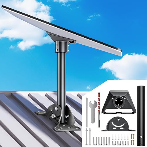 Starlink Gen 3 Halterung | 120° einstellbarer Schwerlast-Halter und Pfahlhalter-Set | Kompatibel mit Starlink Gen 3 | Ideal für stabile Außeninstallation