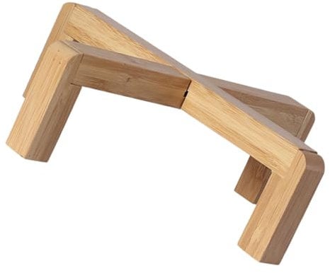 Yardwe 1Stk Vierbeiner Blumen ständer Präsentationsständer für Blumentöpfe hohe Pflanze blumenständer pflanzenhalter standregal tisch deko Blumenregal aus Holz Blumentopfständer hölzern