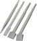 Mokaskaidj Scalpello, Set of 4 Chisels, Applicabile a SDS Plus，1x Scalpello a Punta, 1 x Scalpello Piatto, 2 x Scalpelli per Piastrelle, Chisels for Masonry Tiles Concrete Stone for Drill