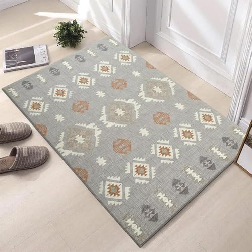 Hafaa Door mats 80 x 150 cm Non Slip Mats for Kitchen Floor Heavy Duty Doormats Inside Printed Welcome Front Doormat Dirt Trapper Indoor Outdoor Mat (Nova)
