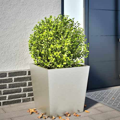 CKioict Pflanzkübel pflanzkübel pflanztopf Outdoor for Terrasse Außen 50x50x50 cm Edelstahl