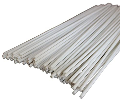 Baguette de soudage TIG en aluminium, 10 pièces rondes blanches 3 mm plastique PVC for pistolet à air chaud, machine souder, baguettes, fils