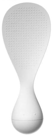 Auratrove Tumbler Rice Spoon, Upright Handle PP Kitchen Tool for Easy Serving and Cleaning, Compact 6.94 Inch Utensil in Pink White Blue