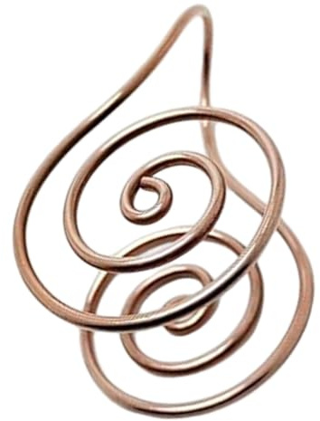 NEWFT Copper Alloy Energy Spirals Palms Rings for Adjustable Spiritual Jewelry Hand Accessories Gift Spiritual Recovery Hoop