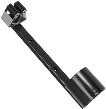 LAPYAPPE Mobility Scooter Walking Stick Stand Stainless Steel Crutch Holder Without Burrs Easy Removal Black Suitable for Wheelchair Users 10.22x2.55x1.77in
