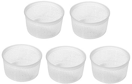 AlcoFermBrew 5 x Moule à fromage 9x5.2cm - 0.35kg - Caciotta | Forme à fromage | Moule à faisselle | Fromage maison