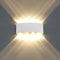 HAWEE Modern Wandlampe LED Wandleuchte Up Down Wasserdicht Aluminium Wandbeleuchtung Innen Außen für Badezimmer Veranda Schlafzimmer Korridor Wohnzimmer Treppen Flur, 8W Warmweiß